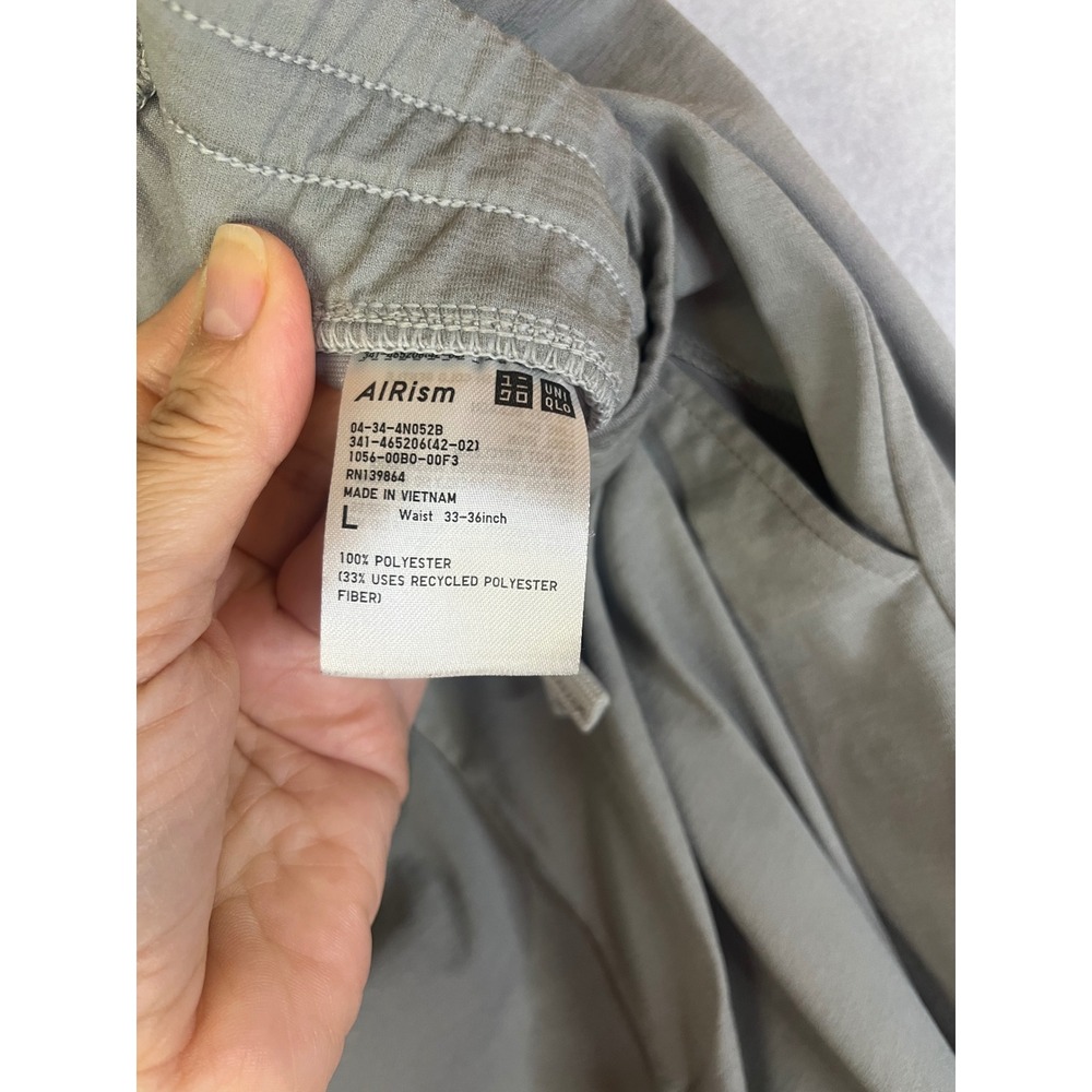 Uniqlo men's light olive green ultra stretch jogger pants Sz L active - Picture 6 of 7
